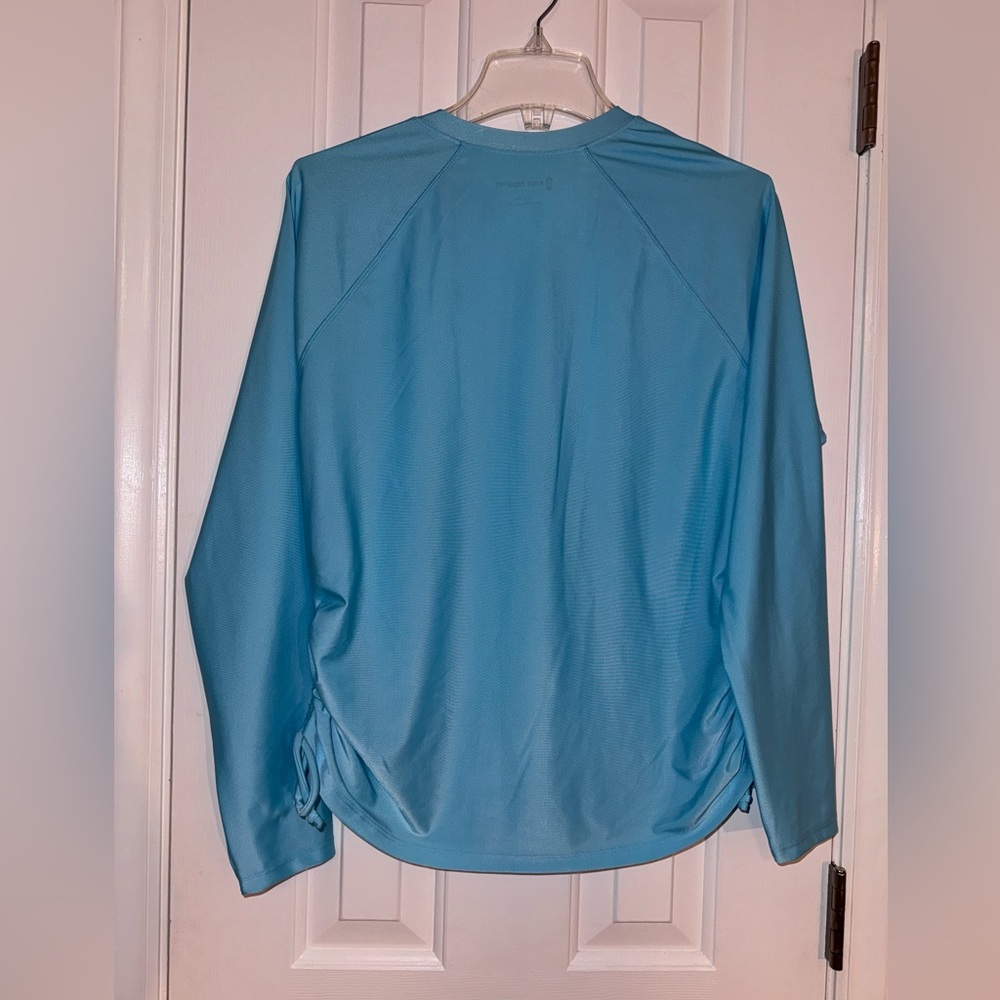 Free Country Women's UPF Long Sleeve Sunshirt with adjustable side drawstrings - Picture 15 of 15